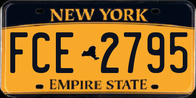 NY license plate FCE2795