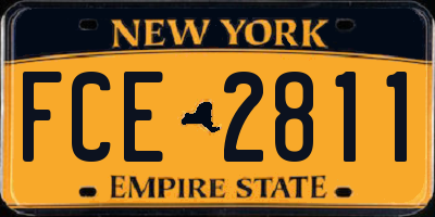 NY license plate FCE2811