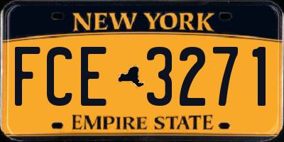 NY license plate FCE3271