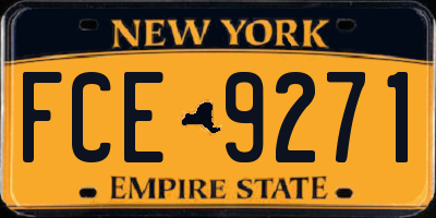 NY license plate FCE9271
