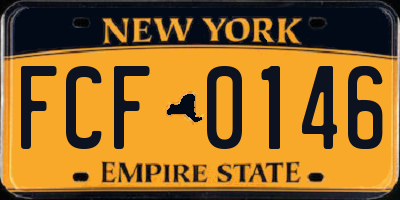 NY license plate FCF0146