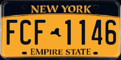 NY license plate FCF1146