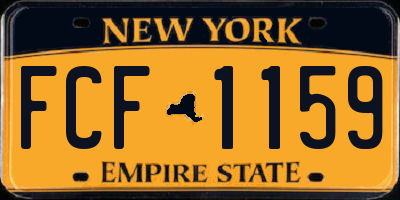 NY license plate FCF1159