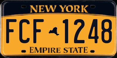 NY license plate FCF1248