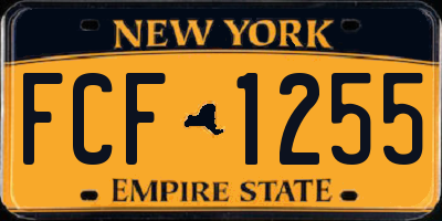 NY license plate FCF1255