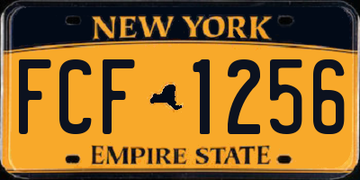 NY license plate FCF1256