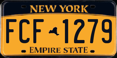 NY license plate FCF1279