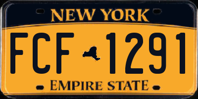 NY license plate FCF1291