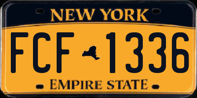 NY license plate FCF1336