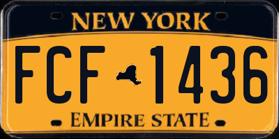 NY license plate FCF1436