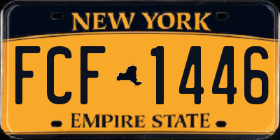 NY license plate FCF1446