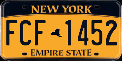 NY license plate FCF1452