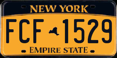NY license plate FCF1529
