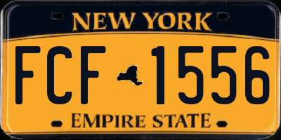 NY license plate FCF1556