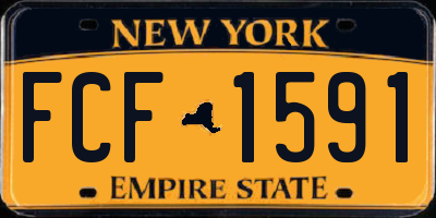 NY license plate FCF1591
