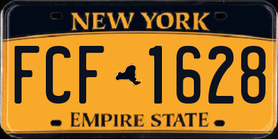 NY license plate FCF1628