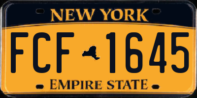 NY license plate FCF1645