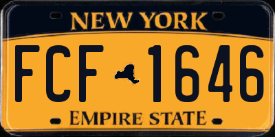 NY license plate FCF1646
