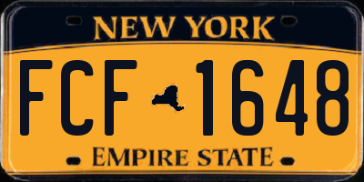 NY license plate FCF1648