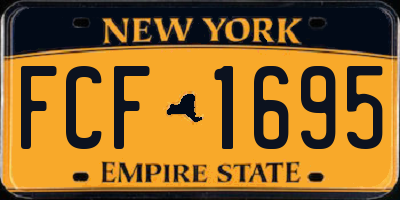 NY license plate FCF1695