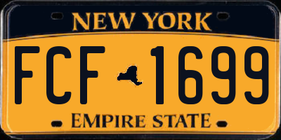 NY license plate FCF1699