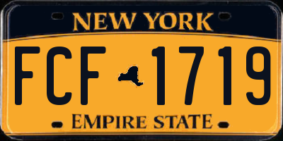 NY license plate FCF1719