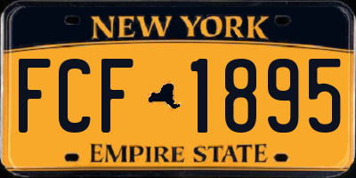 NY license plate FCF1895