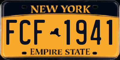NY license plate FCF1941