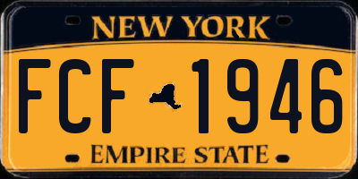 NY license plate FCF1946
