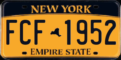 NY license plate FCF1952