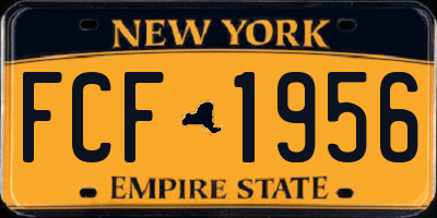 NY license plate FCF1956