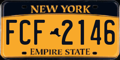 NY license plate FCF2146