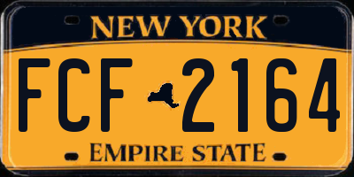 NY license plate FCF2164