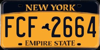 NY license plate FCF2664