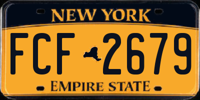 NY license plate FCF2679