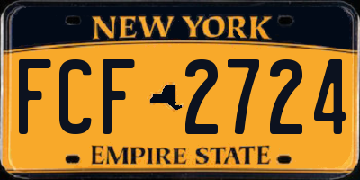 NY license plate FCF2724