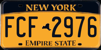 NY license plate FCF2976