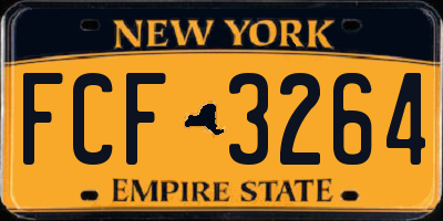 NY license plate FCF3264