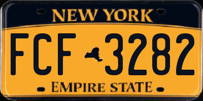 NY license plate FCF3282
