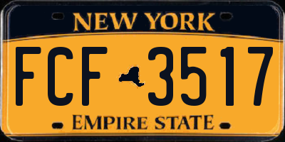 NY license plate FCF3517