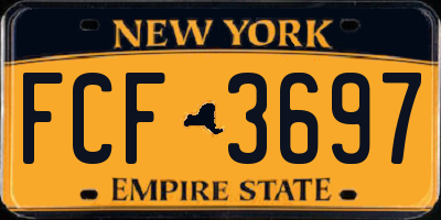 NY license plate FCF3697