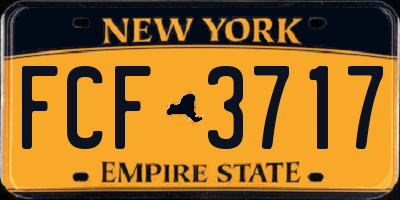 NY license plate FCF3717