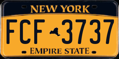 NY license plate FCF3737