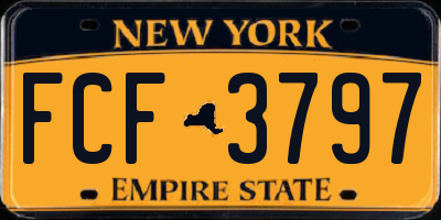 NY license plate FCF3797
