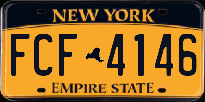 NY license plate FCF4146