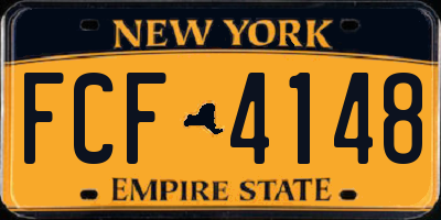 NY license plate FCF4148