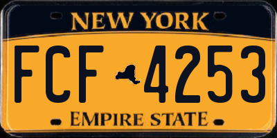 NY license plate FCF4253