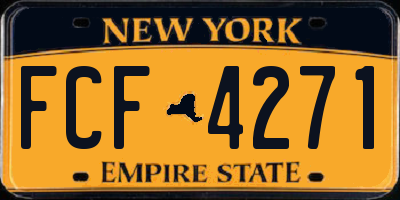 NY license plate FCF4271