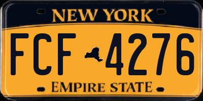 NY license plate FCF4276
