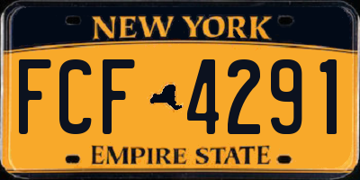 NY license plate FCF4291